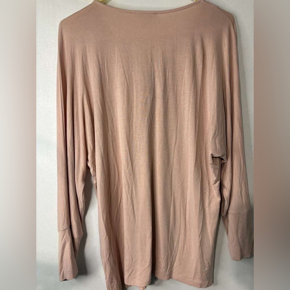 Calvin Klein Beige Lace-Up Blouse / Size S - Picture 3 of 11